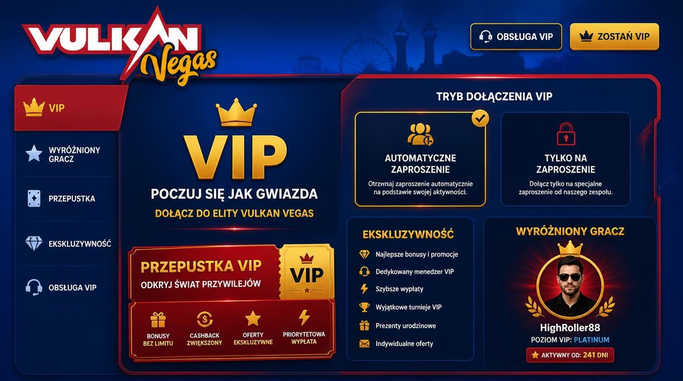 VIP i program lojalnościowy Vulkan Vegas